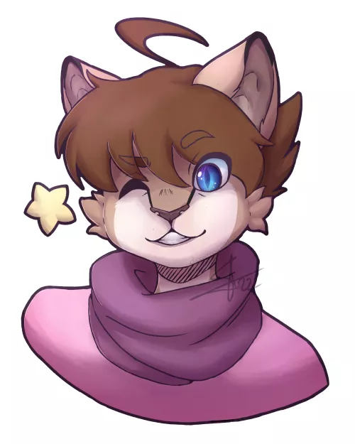 Bust of my sona, Bloo!!