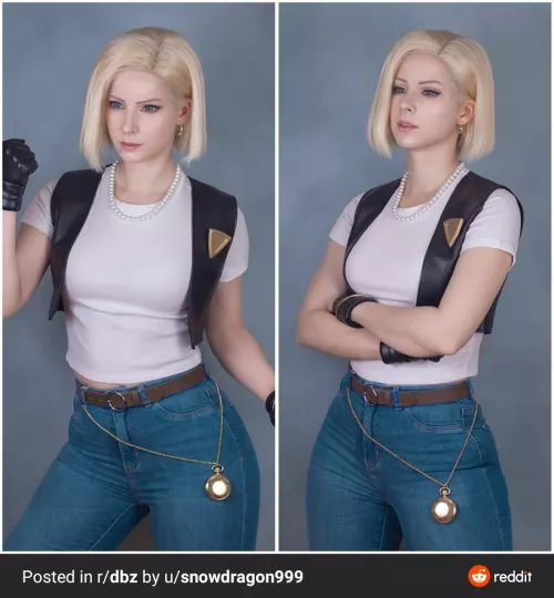 Can anyone make a Ghostbusters dream scene parody with android 18 in her jeans outfit