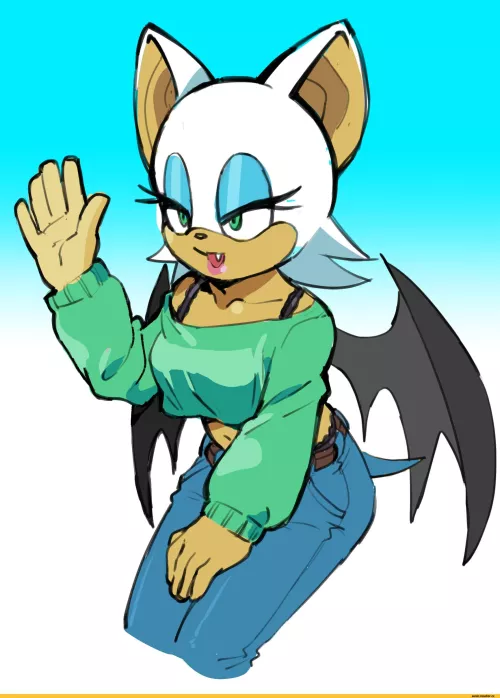 Can anyone make a Ghostbusters dream scene parody with rouge the bat in some jeans for Free