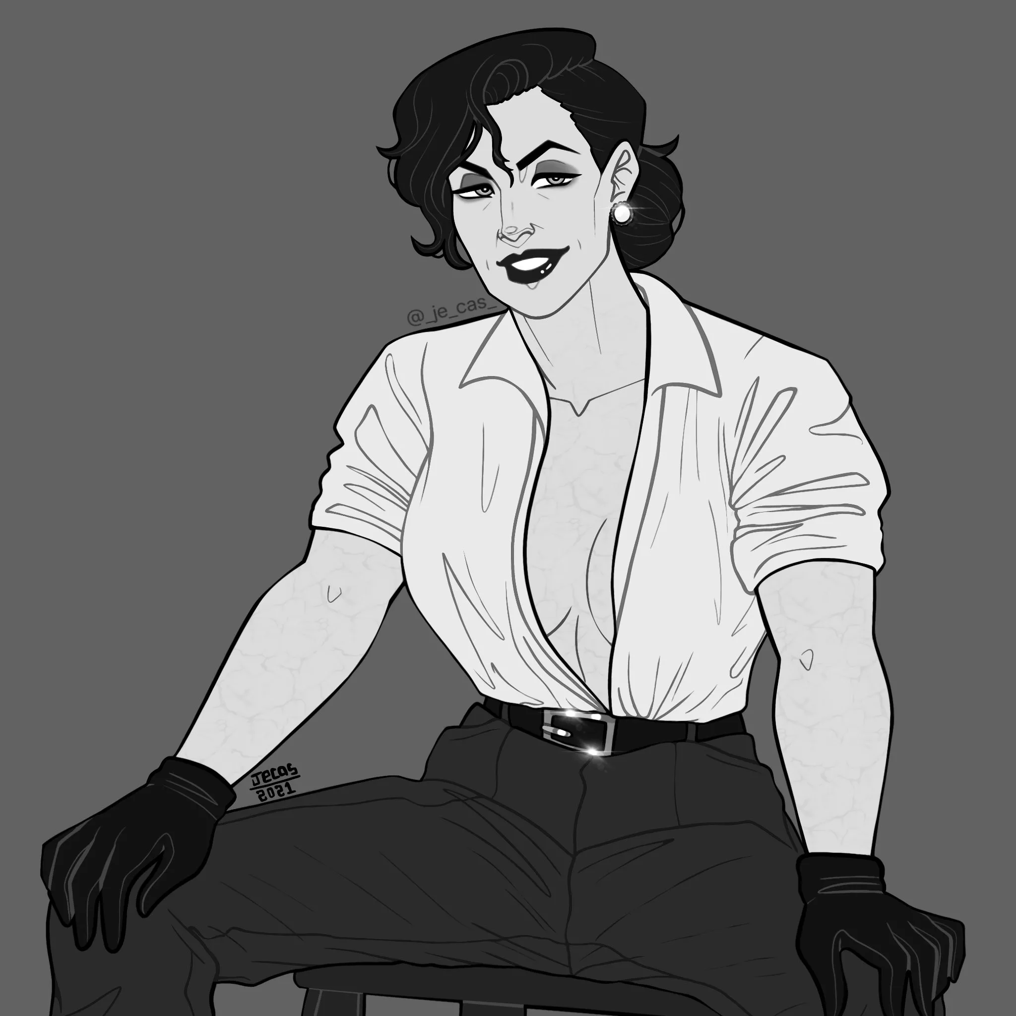 Can anyone make a Ghostbusters dream scene parody with lady Dimitri in some jeans for free