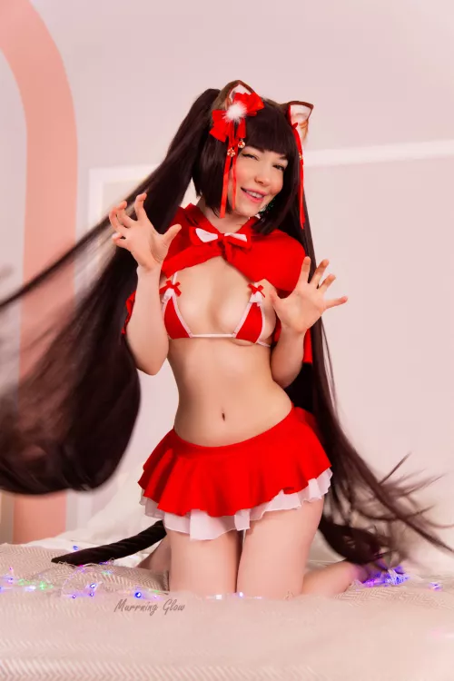 Chocola is ready to play master! Cosplay by Murrning_Glow