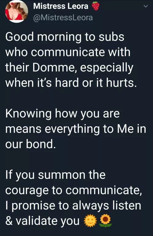 Communication appreciation post because I need to work on that myself...