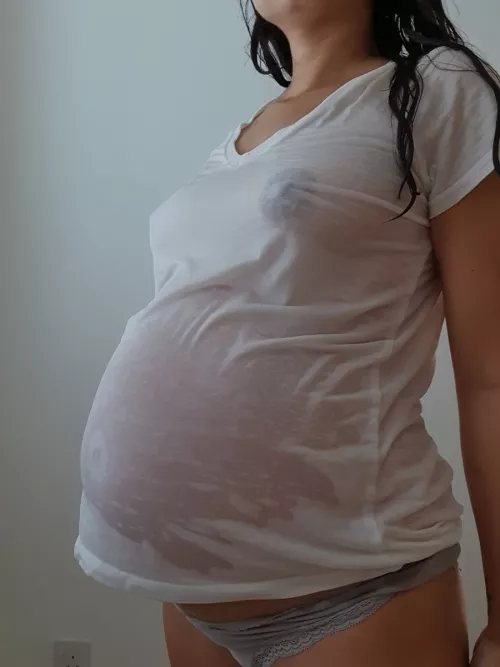 Could I still win a wet tshirt competition this pregnant?