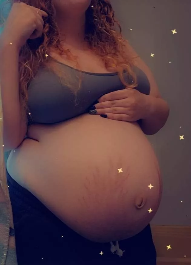 currently 38 weeks pregnant I am so huge.