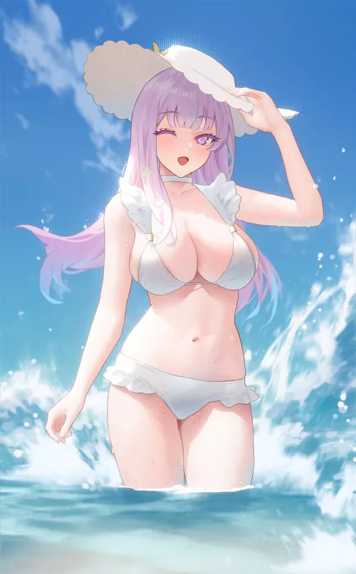 Cutie enjoying the beach