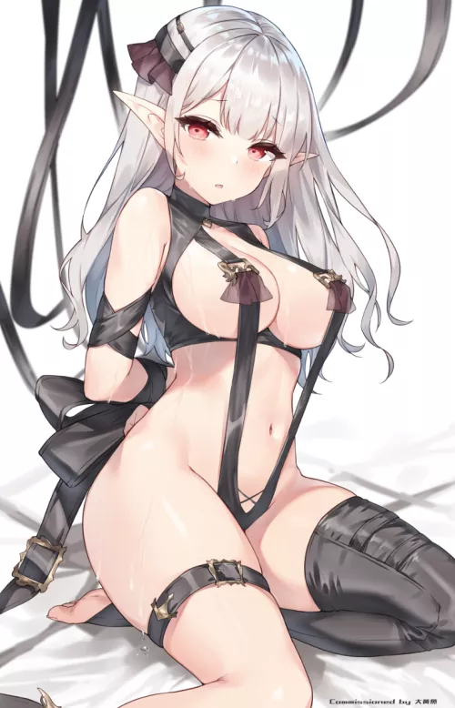 Elf with her hands tied