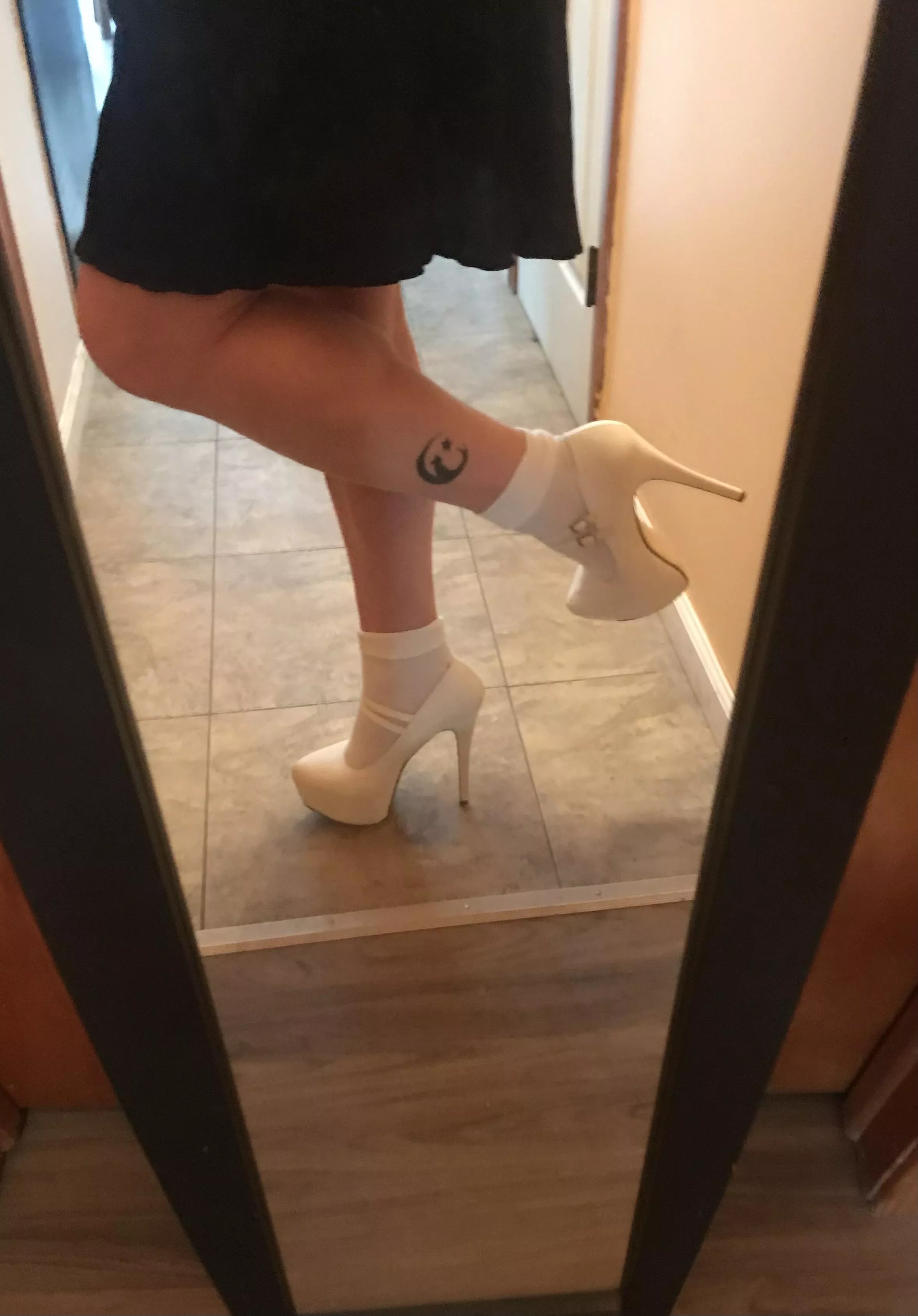 Heels with cute little socks