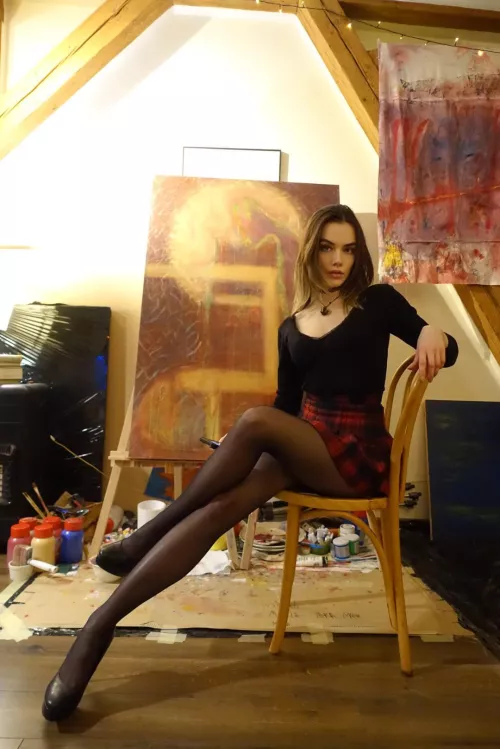 I hope You like nylons and hight heels and artistic girls :)