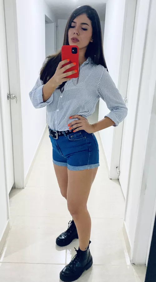 I really love how my legs look when I wear shades of blue.