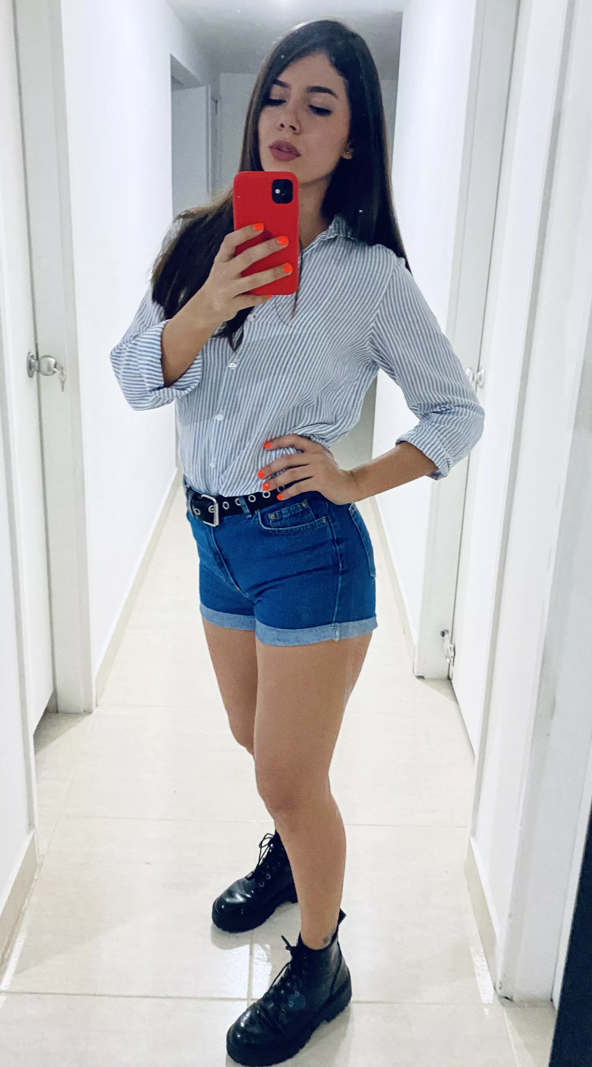 I really love how my legs look when I wear shades of blue.