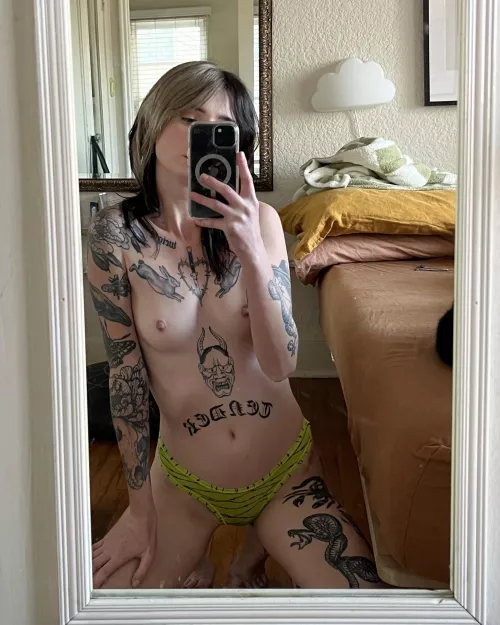 I really love these barbed wire undies… wanna help me take them off?