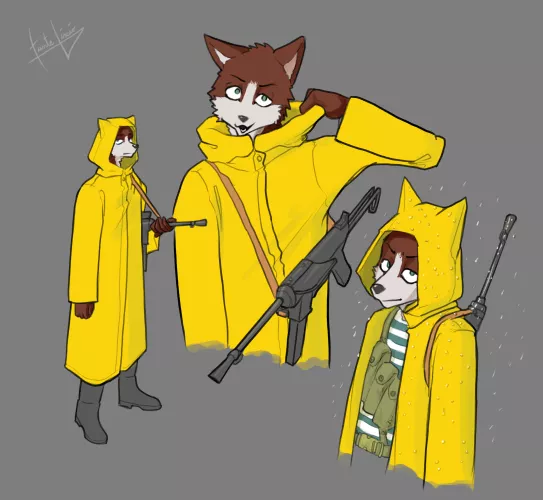 It literally won't stop raining! (art by me)