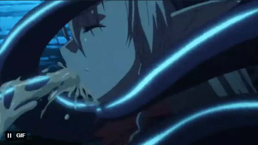 LF Color Source: Tentacle, cum, 1girl, blowjob