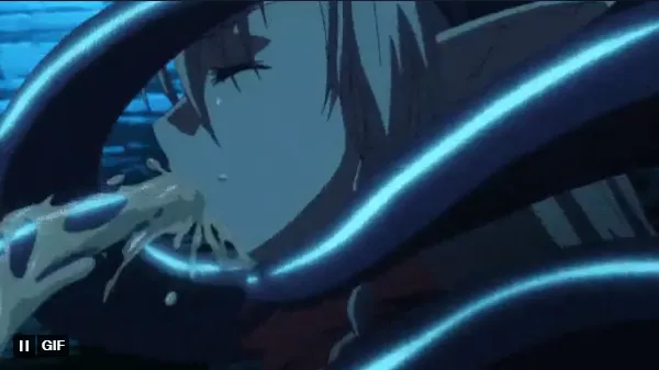 LF Color Source: Tentacle, cum, 1girl, blowjob