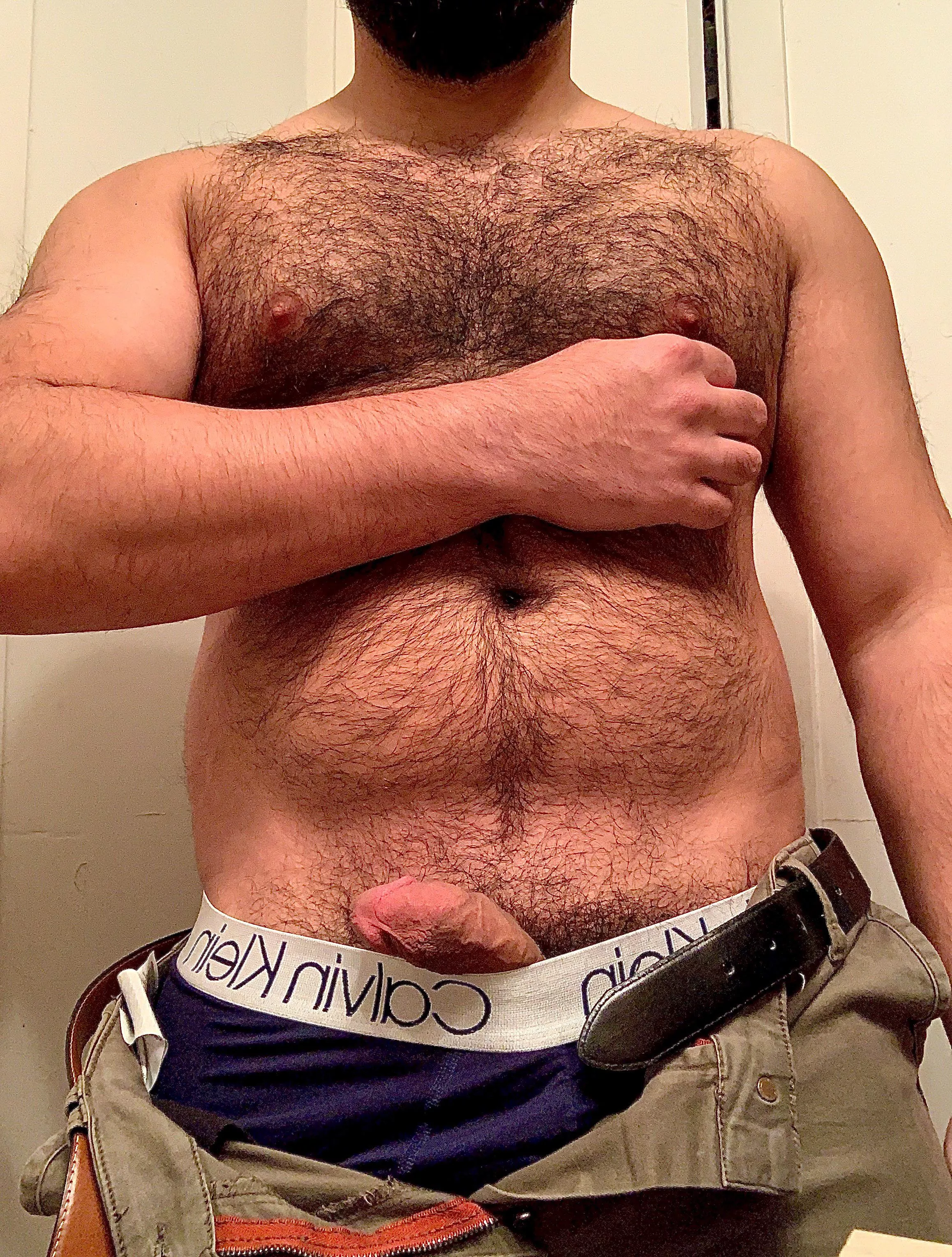 Long ass week at work. Wanna help me undress?