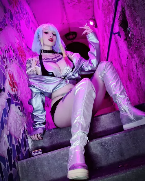 Lucy from Cyberpunk cosplay by kuromiketsu