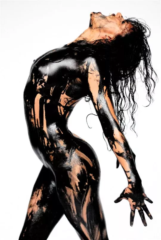 Michelle Rodriguez in nothing but paint!