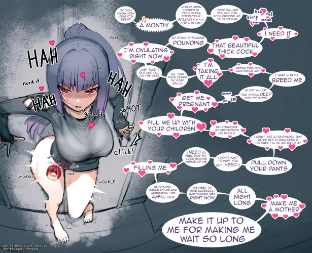 Needy Girlfriend Finally Has You Alone [Obsession] [Breeding] [Impregnation] [Male POV] [Anime/Manga Layout] [Horny AF] [Thirsty] [Nymphomania]