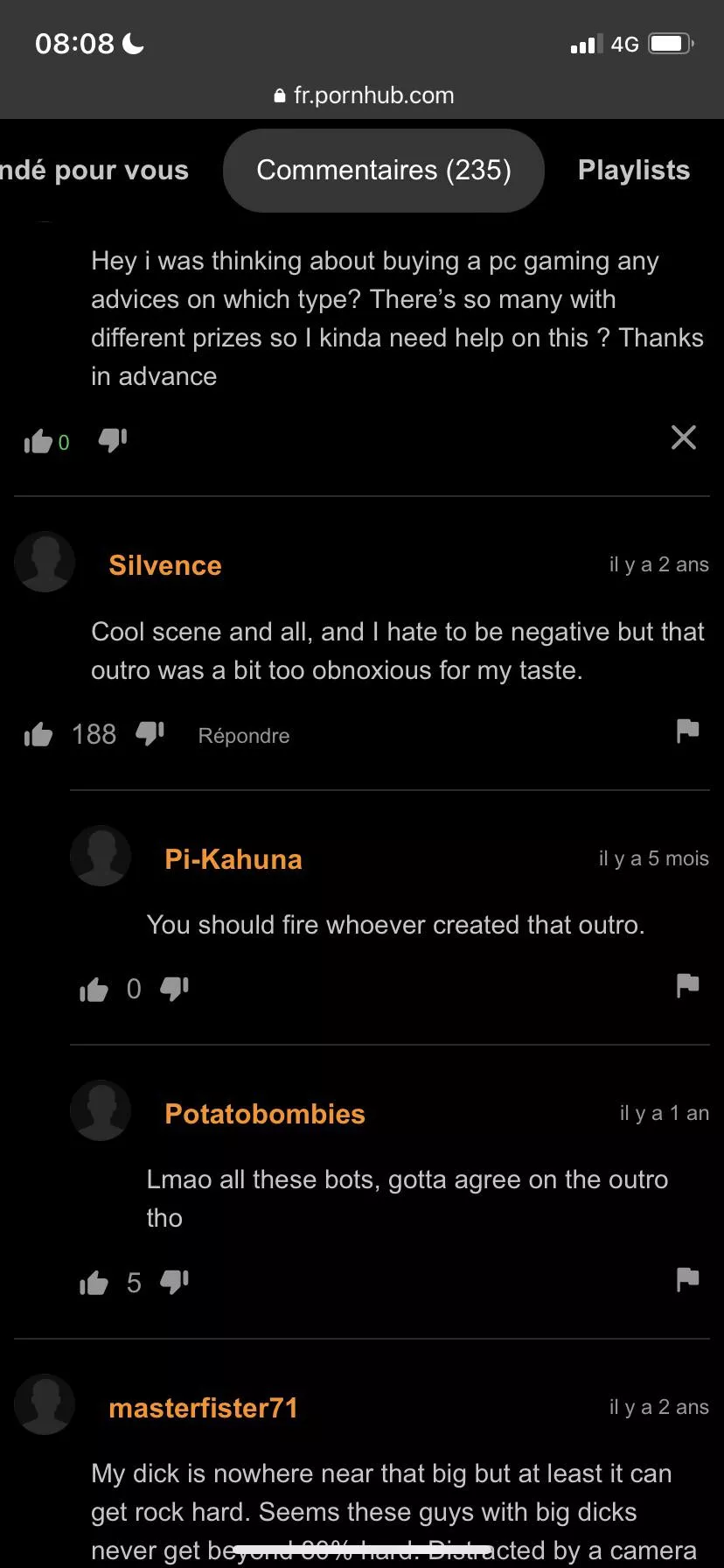 Pc gaming and bad outro