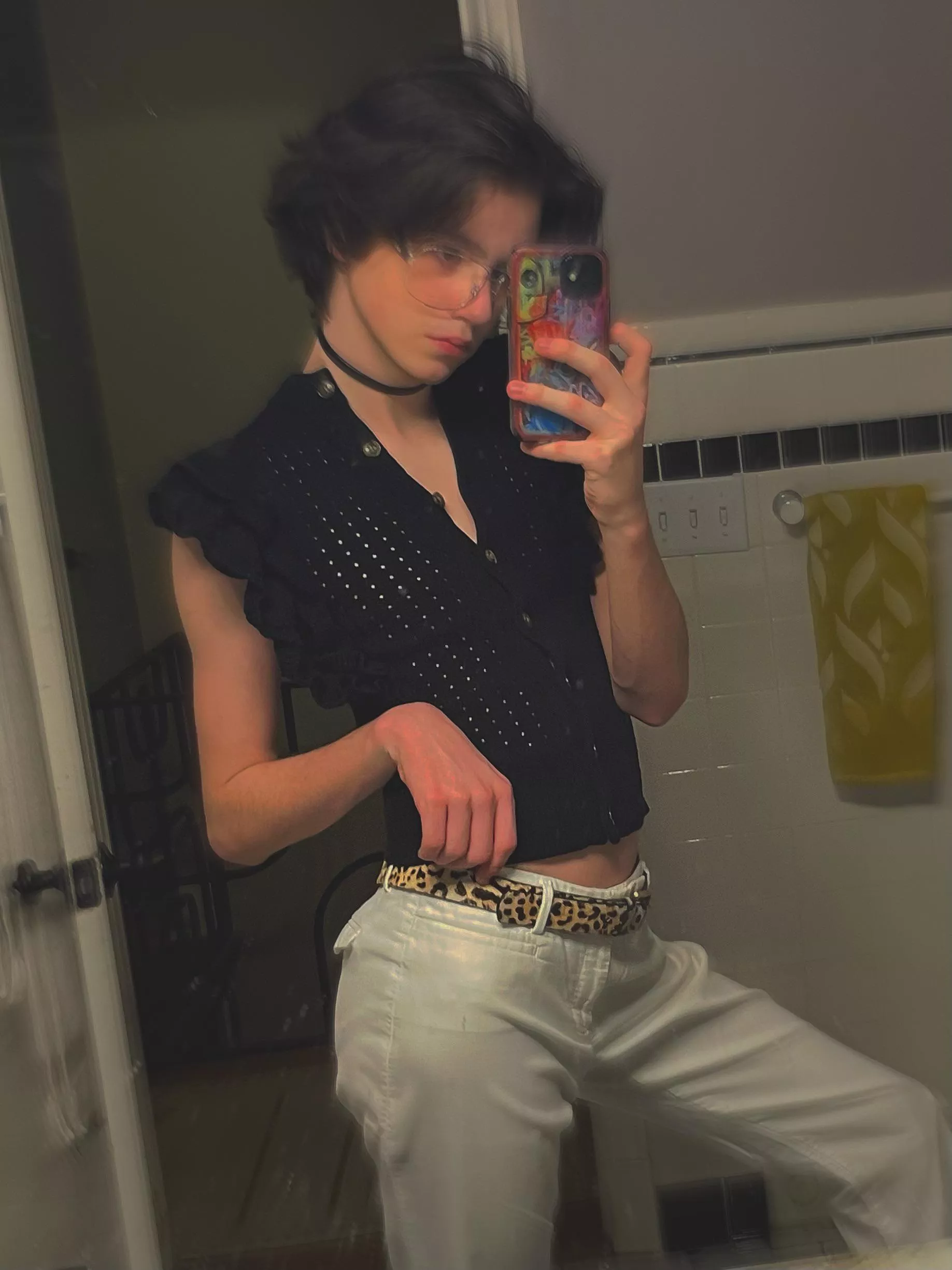 Queen of 70s night (ft. my moms belt that I stole)