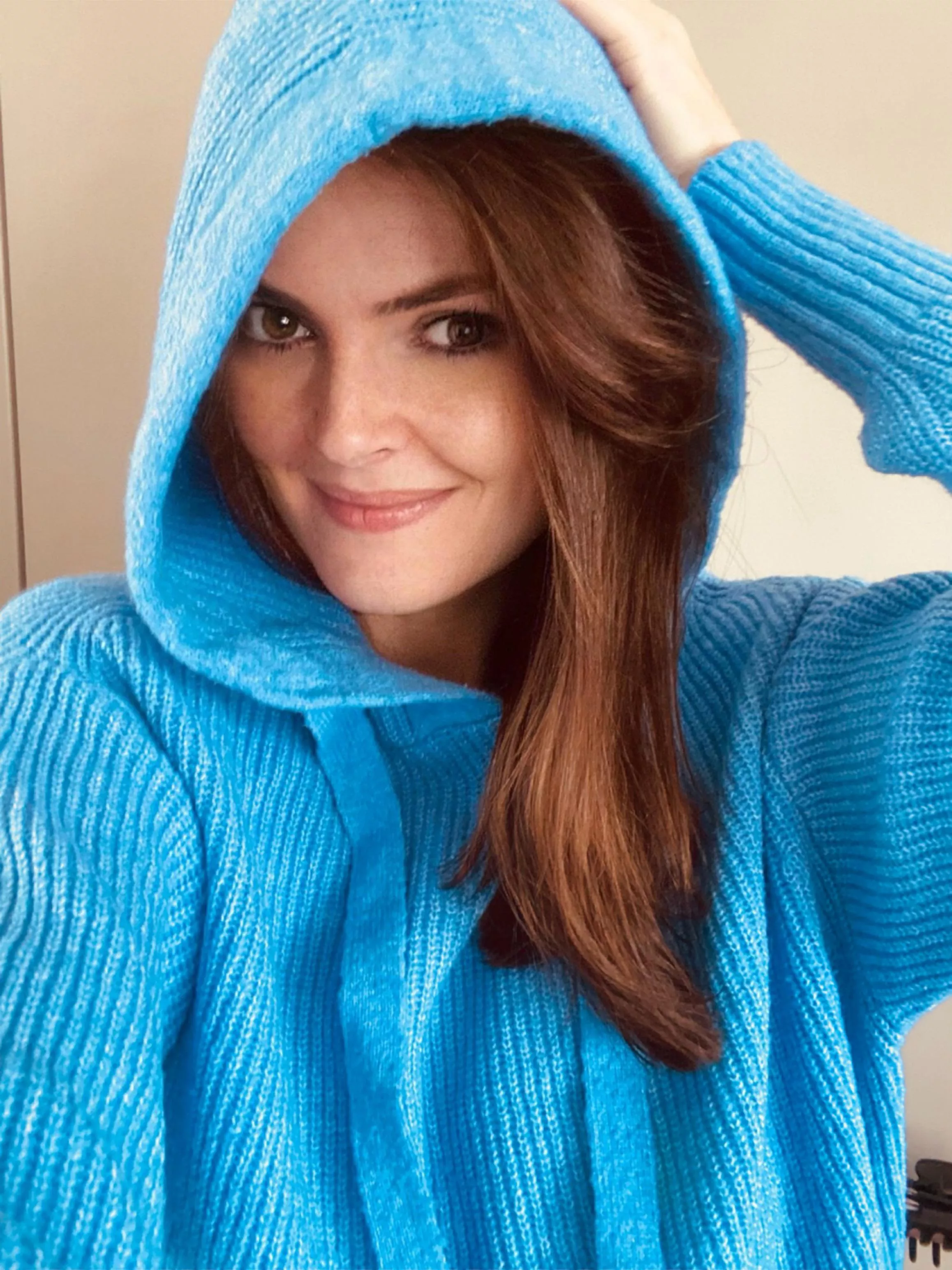 red riding hood fairy tale in blue