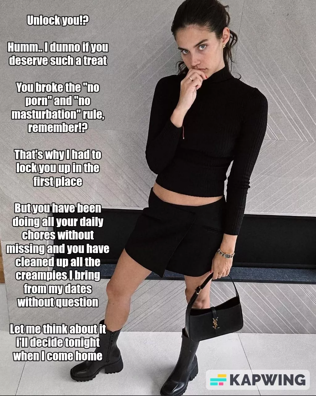 She will decide tonight