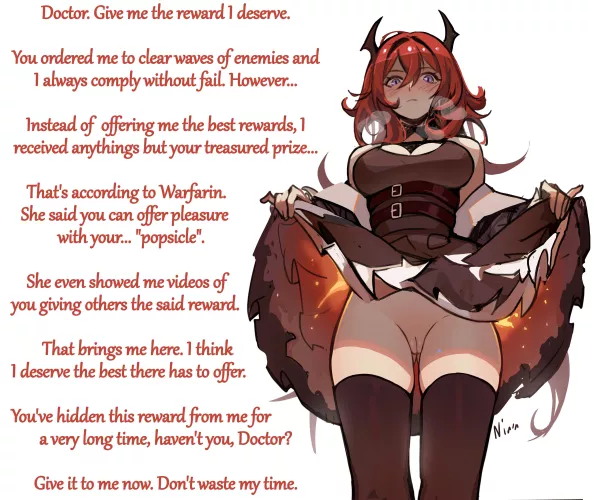 Surtr demands the best from you [Verbal femdom] [Implied sex] [Male POV] [Demon girl]