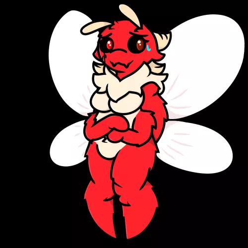 This is the first time I think I've posted to a subreddit really, so apologies if I seem nervous... I made myself as a moth (Dis my art, Twitter: @Em_Derg)