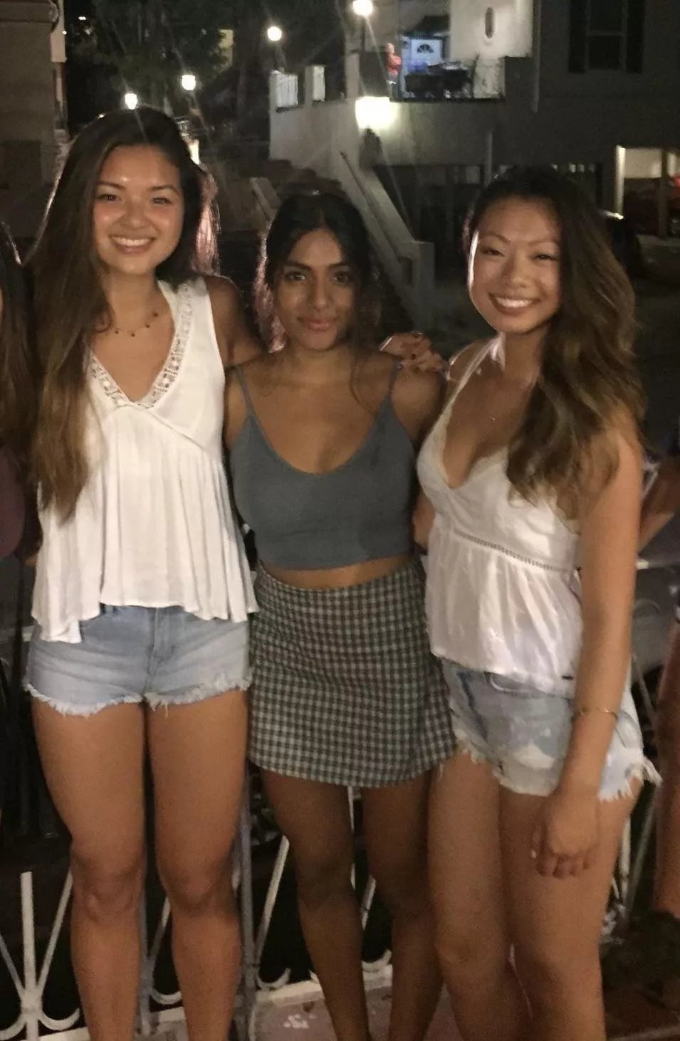 three asians start flirting with you at a party…