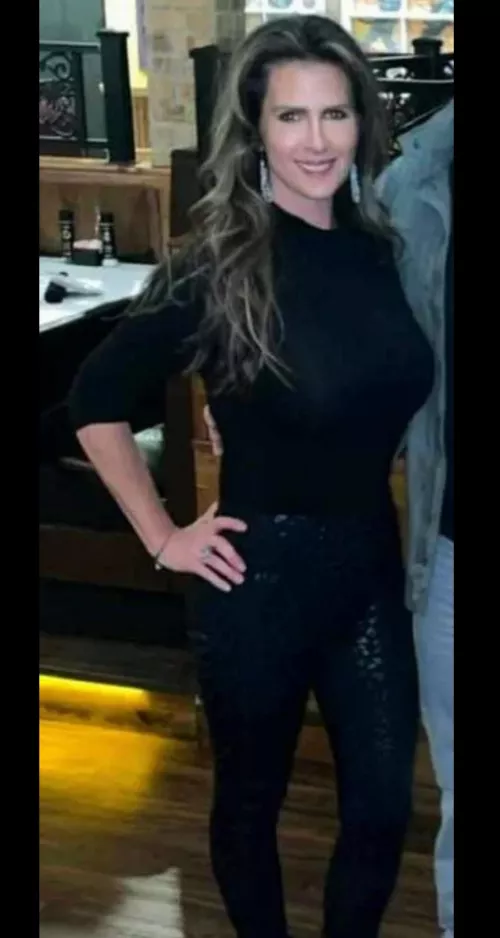 Tight Black Top MILF