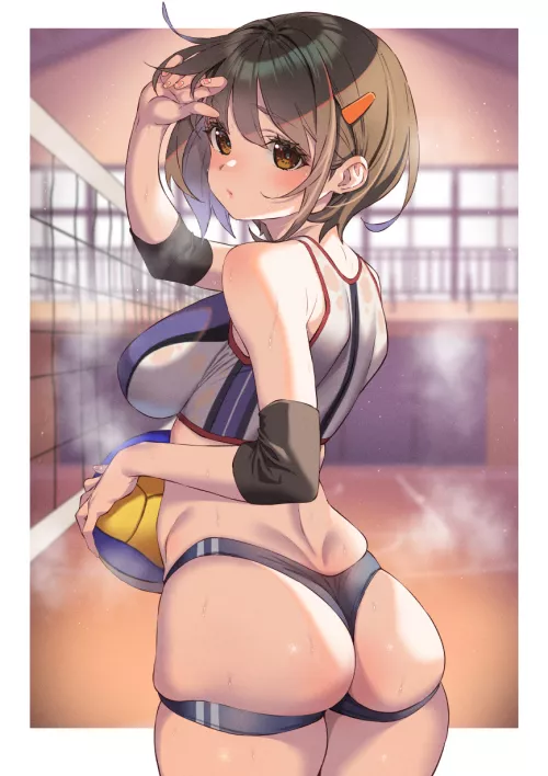 Volleyball Player with T-Back Spats (Kink) [Original]