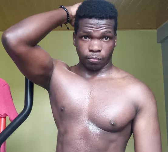 What do you do when you're bored ?? I just take off some clothes and work up a sweat