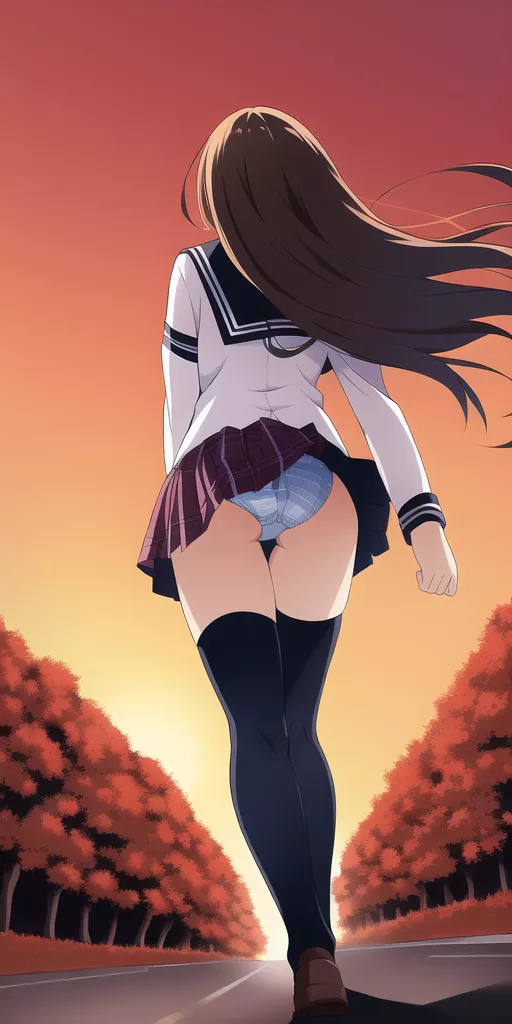 Windy autumn evening