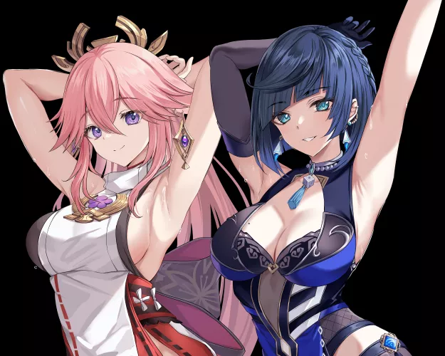 Yae and Yelan (Harimoji)