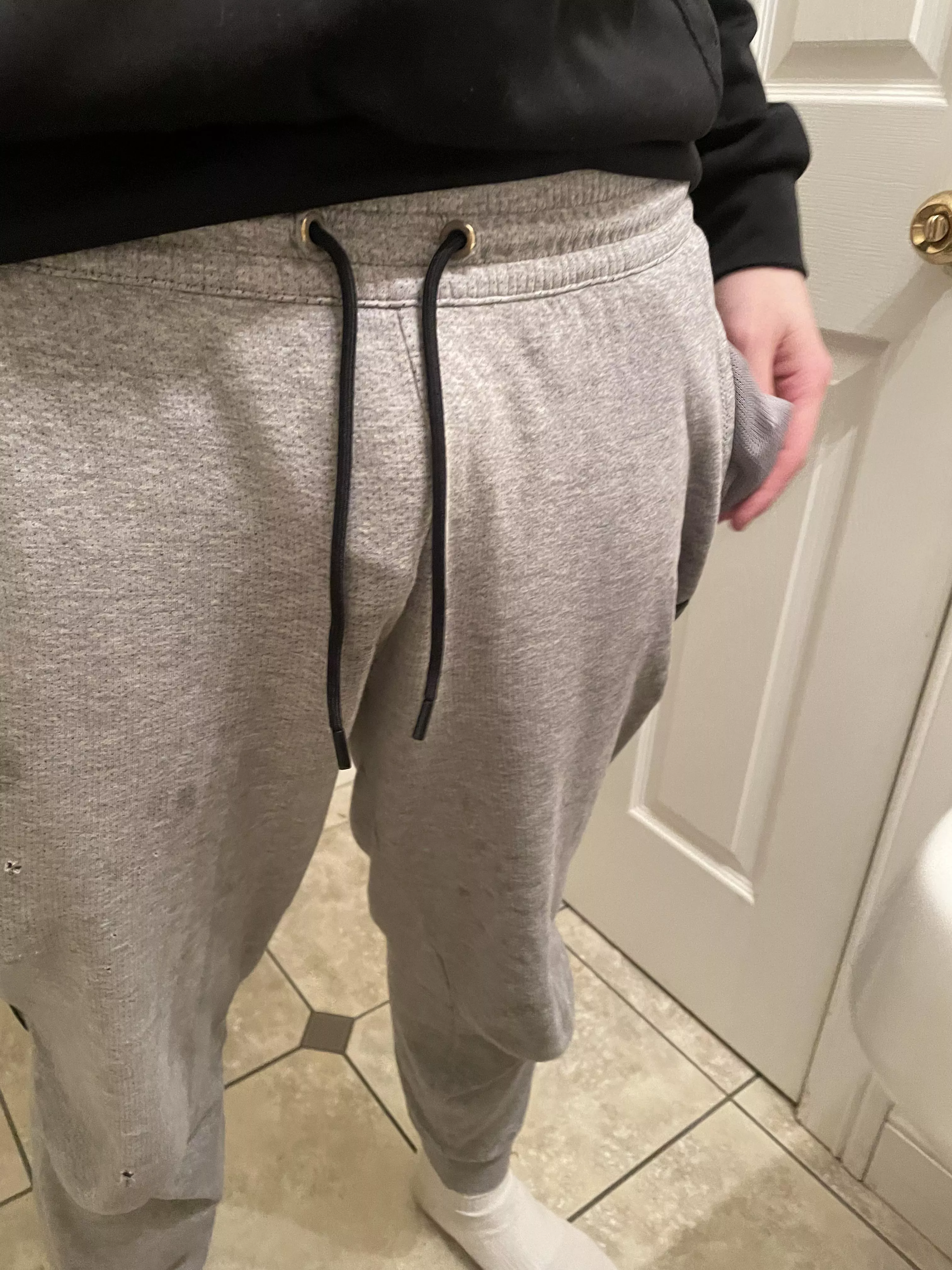 [18] Just my flaccid head peaking out