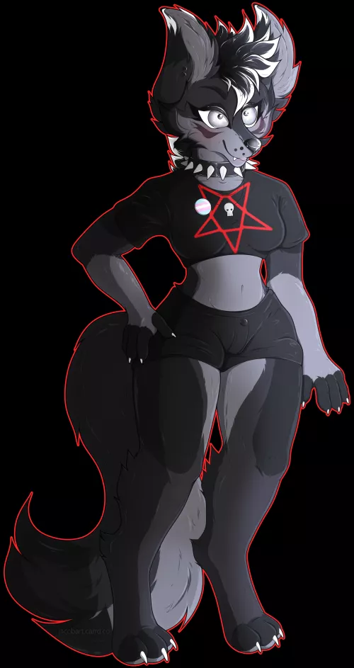 a punky girl (oc, art by me!)