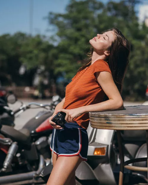 Beautiful body in the sun