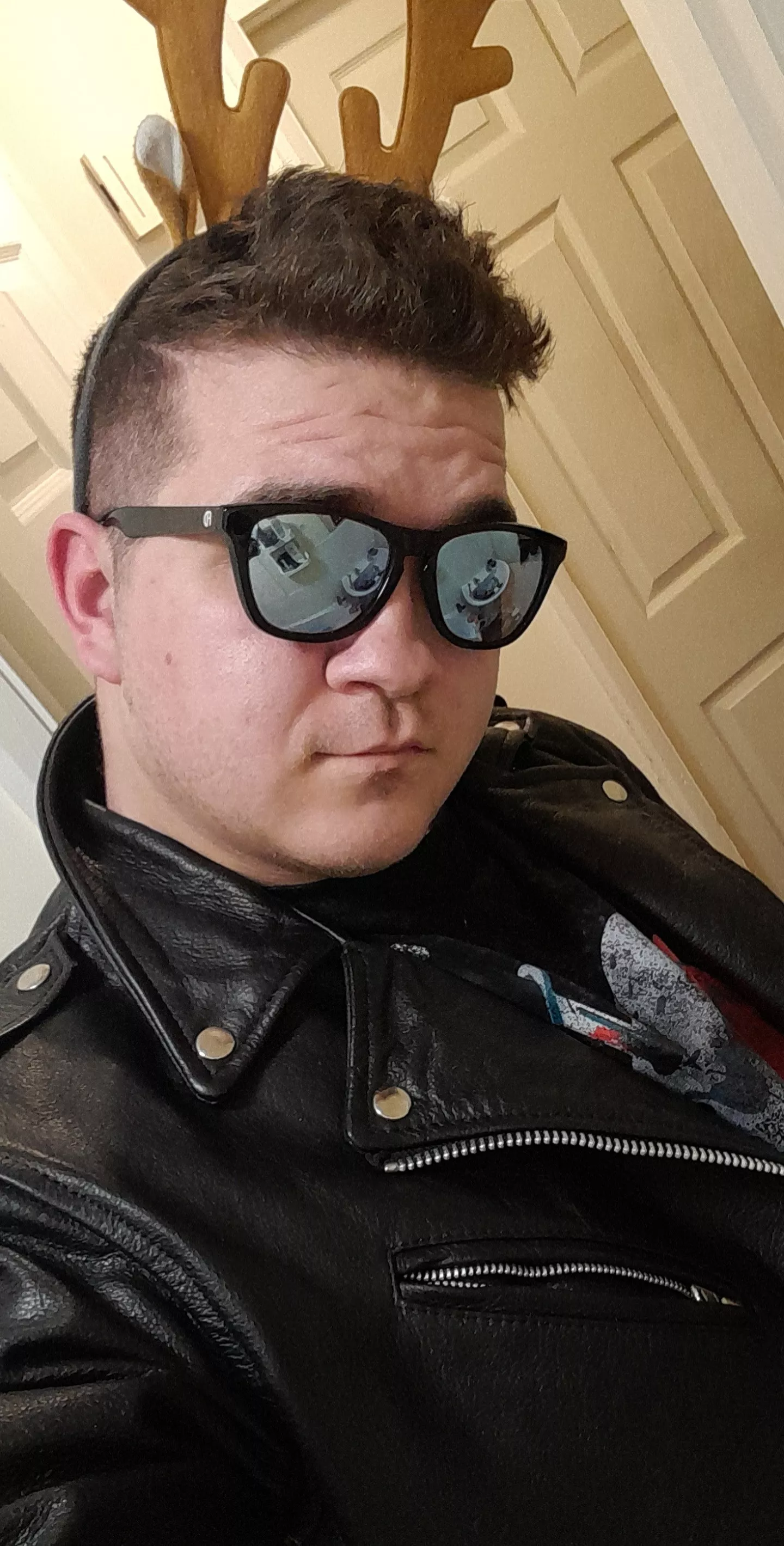 Christmas work party, I don't drink, but I look good :)