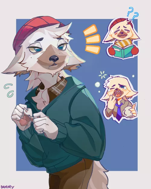 [COMMS OPEN] my new oc, still, I'm still thinking of a name to give him (art by me @grimekura on twt)