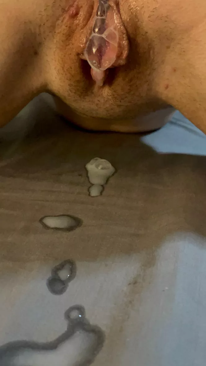 Cum bubble Creampie, daddy gave me!