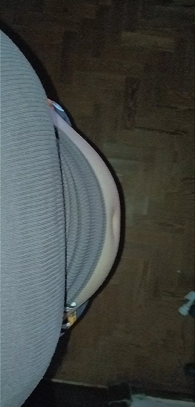 first person of a full belly but with space