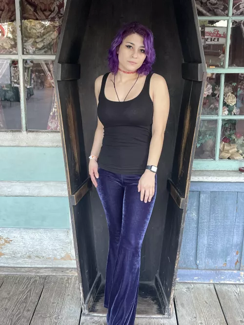 Found my coffin at Knotts Merry Farm🖤
