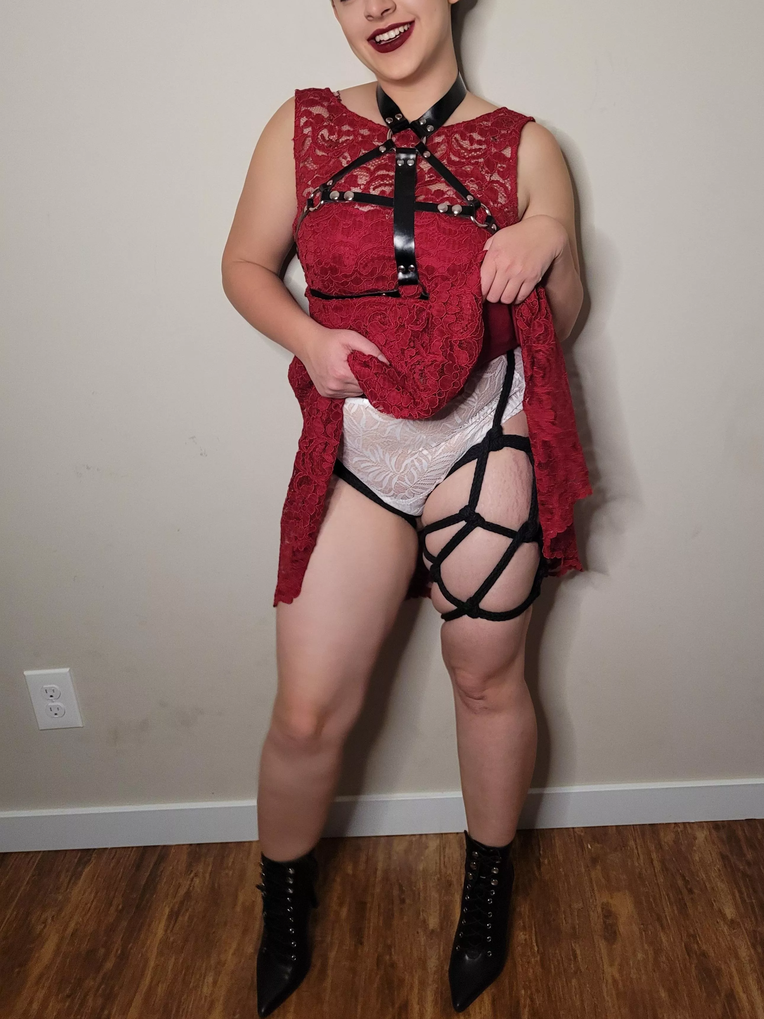 How a Rope Bunny Attends Christmas Parties