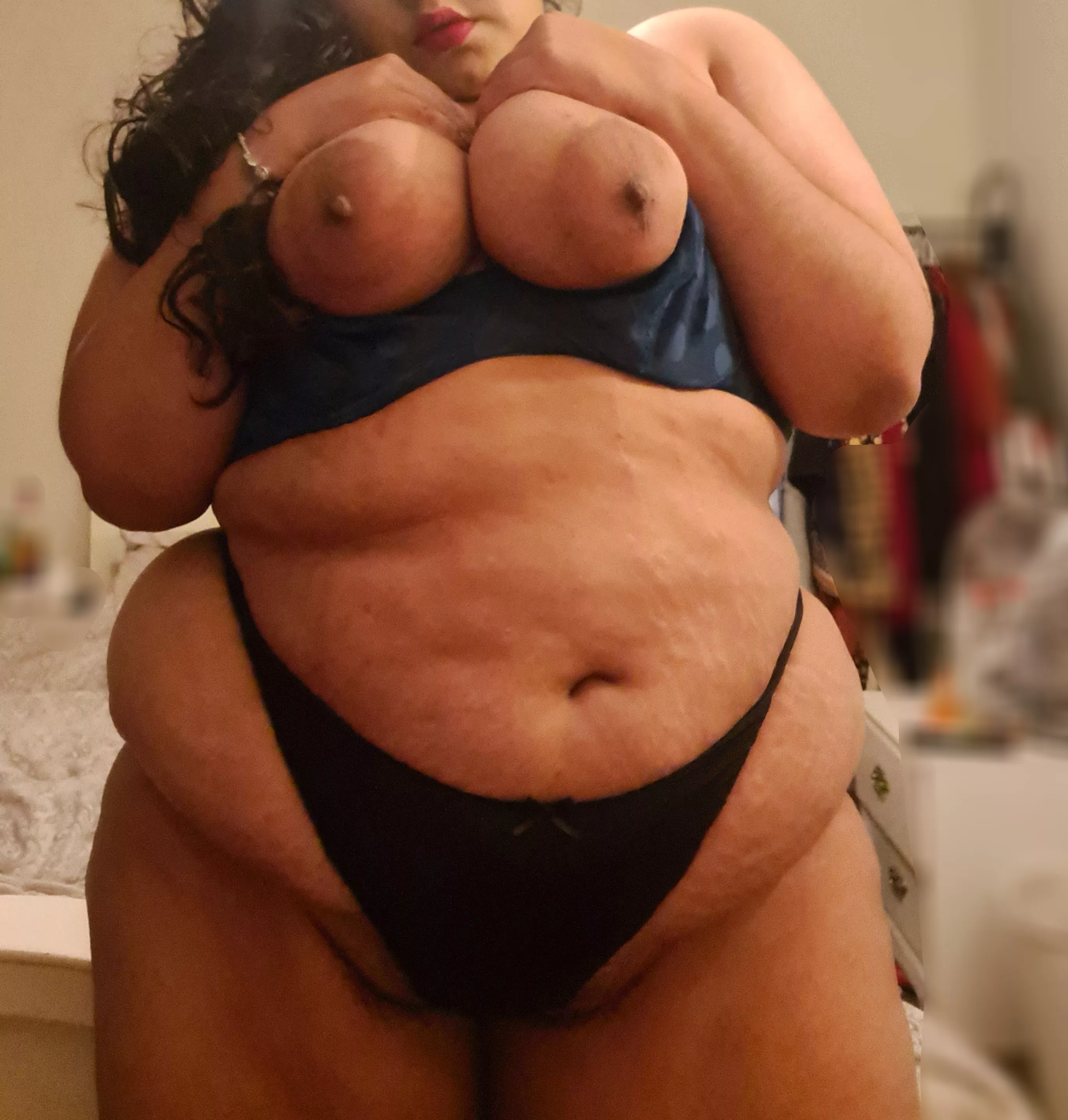 I just took a second to stare at my own tits before I pressed post