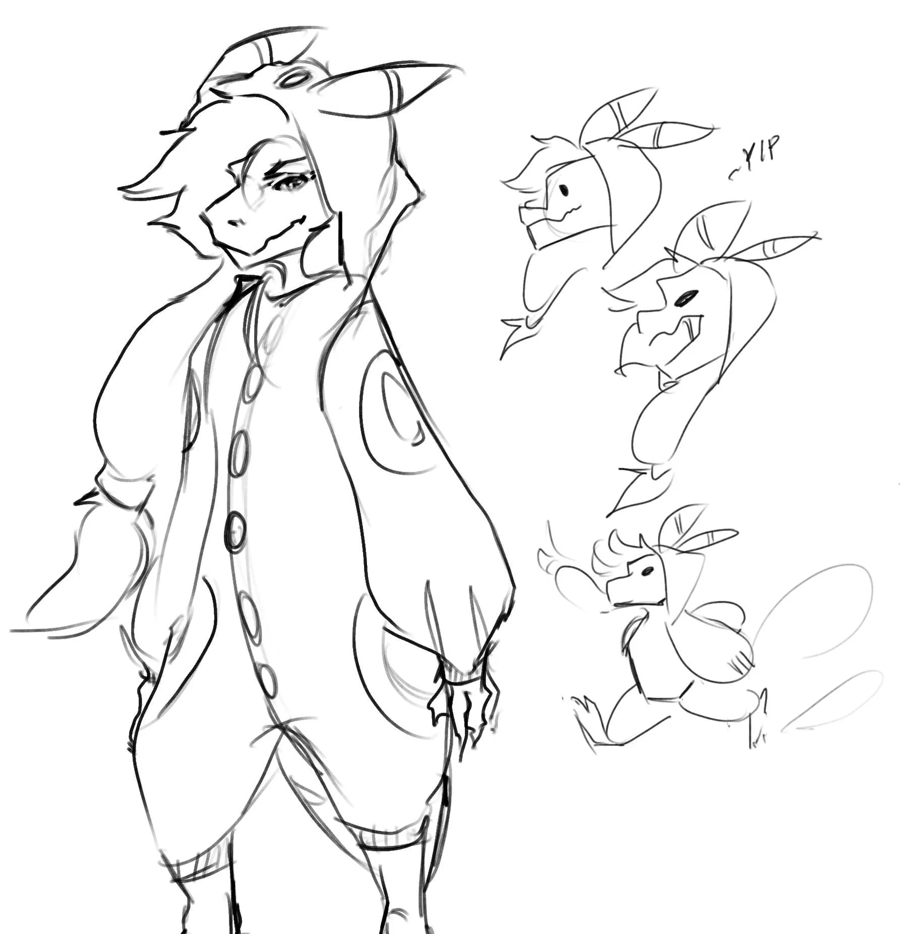 Kobold in Kigu (art by me)