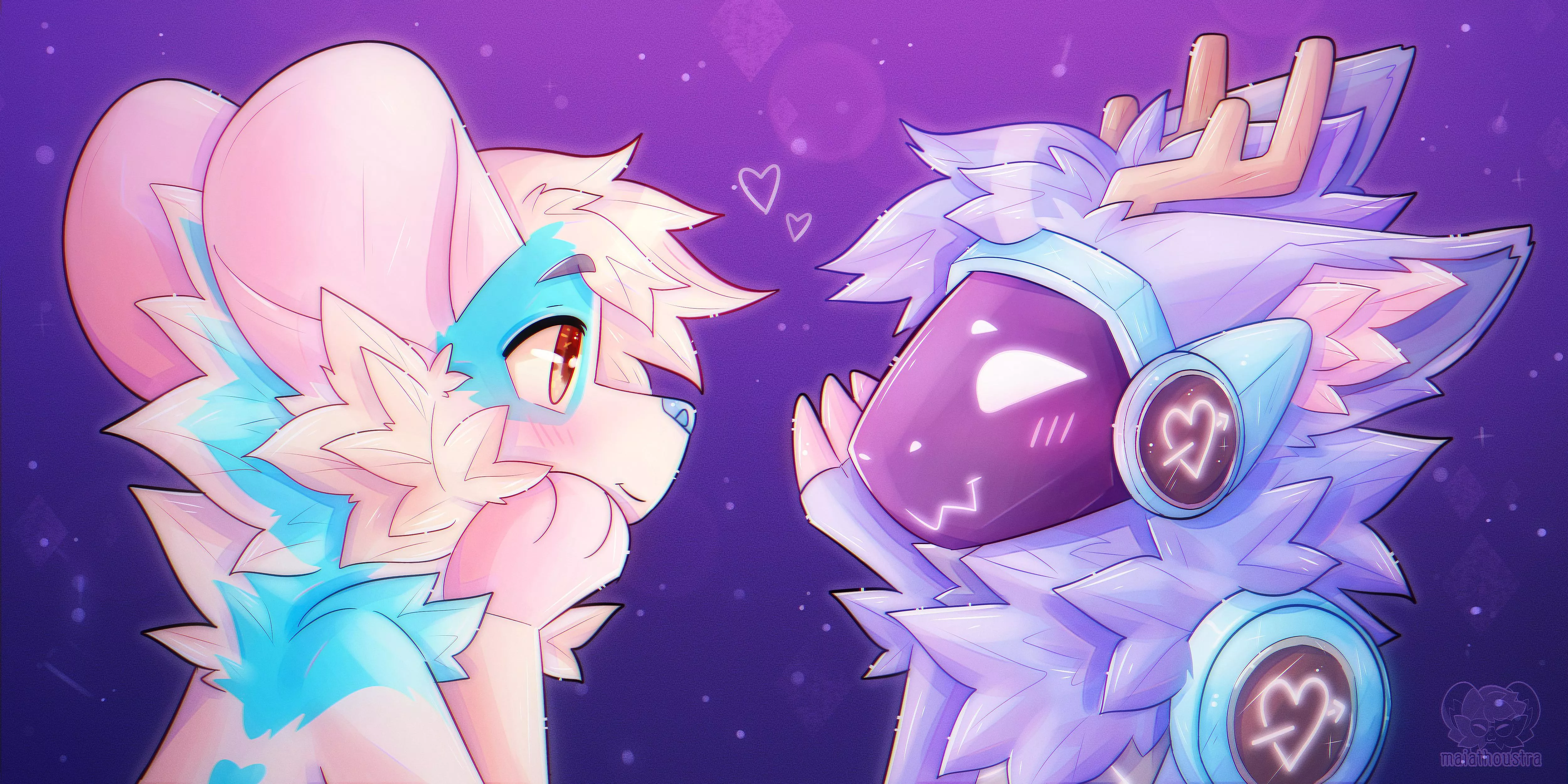 Looking into each other’s eyes ~ Cm for tim_not_timmothy, art by me @maiathoustra