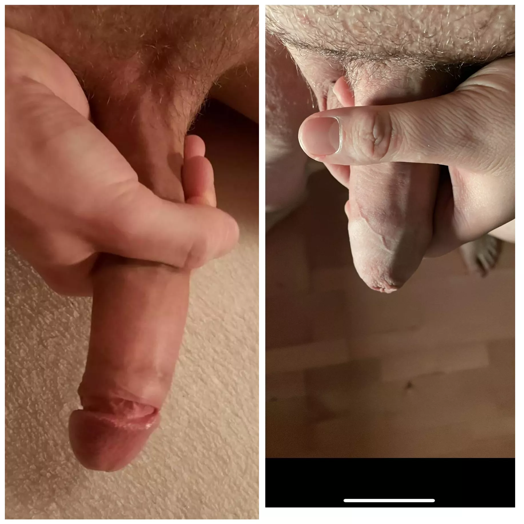 Me(left) vs. u/Cons.cious-Rhubarb-70 compared 😁 He is embarrassed by our size difference