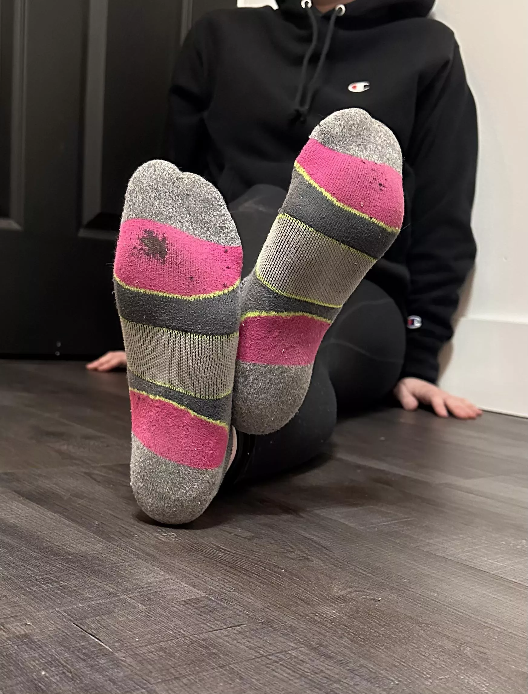 Selling these nasty things 😋 4 days of wear and I can smell them from here! DM me if you want a taste 👅