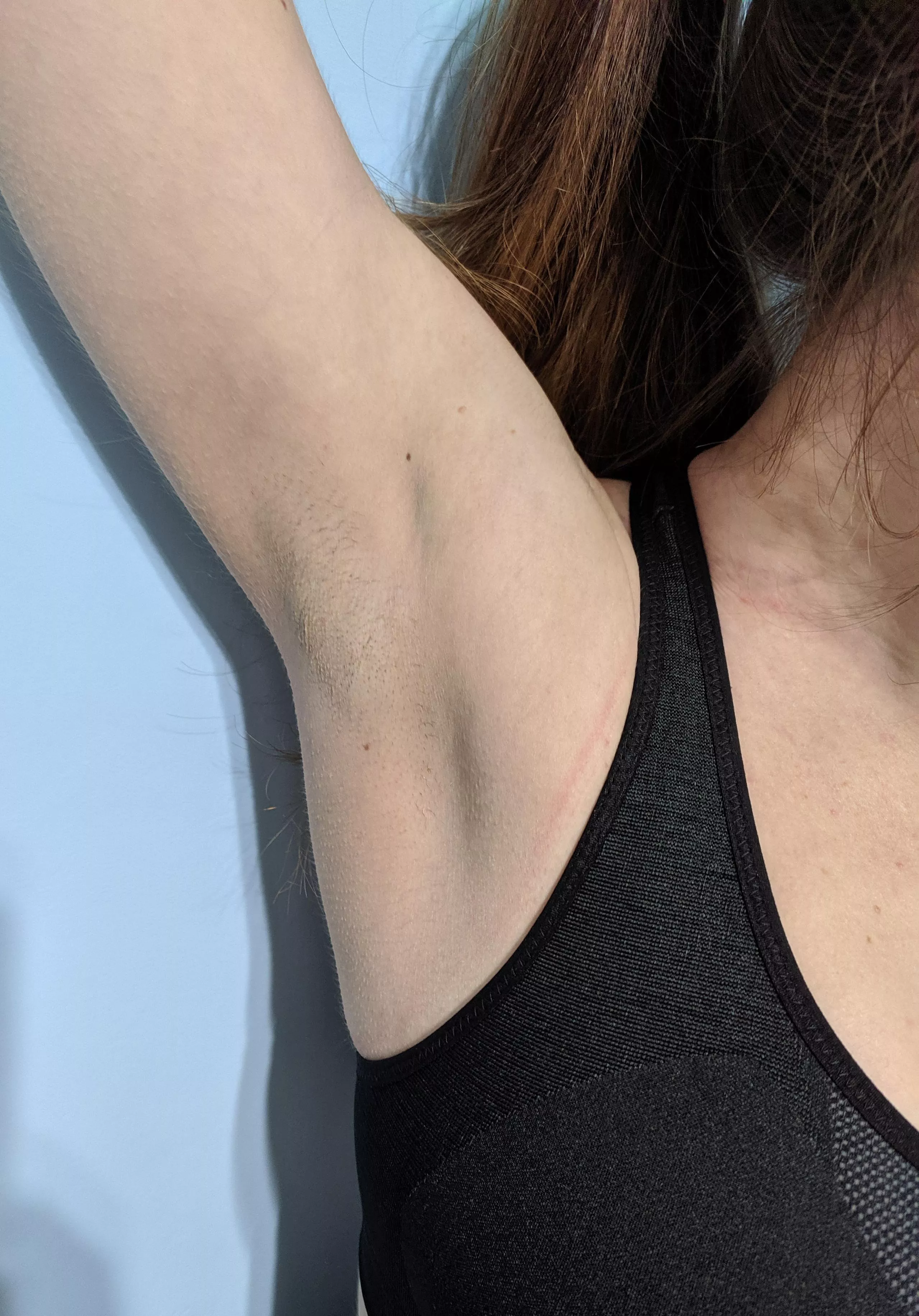 Shaved for the gym today. Caught a guy starring at my pits 😋