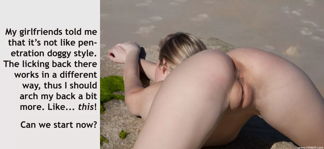 She, too, is working on her skills - in RECEIVING oral